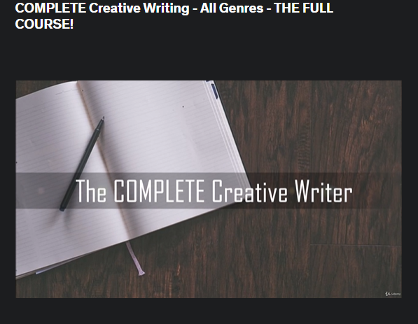 The screenshot from the course of Udemy - Complete Creative Writing All Genres 