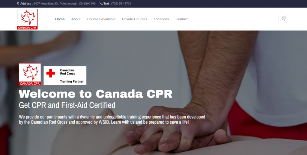 the screenshot from the course Canada CPR - First Aid & CPR Certification in Canada