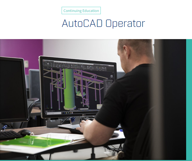 the screenshot from the course of Northern Alberta Institute of Technology (NAIT) - AutoCAD Operator