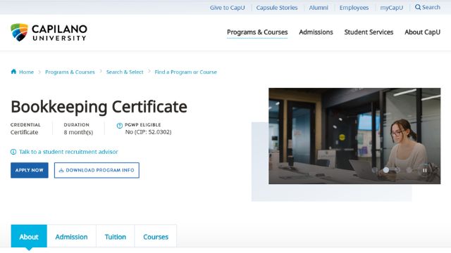 Bookkeeping Certificate - Capilano University