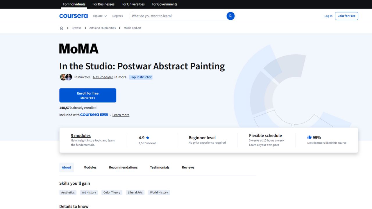 Coursera - In the Studio: Postwar Abstract Painting