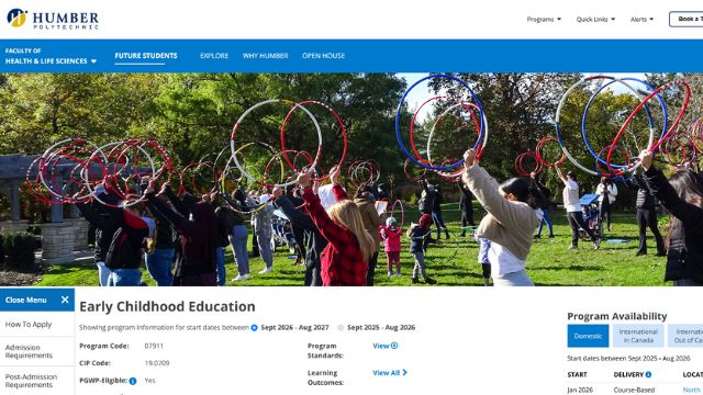 Humber College - Early Childhood Education (Twilight-Online)
