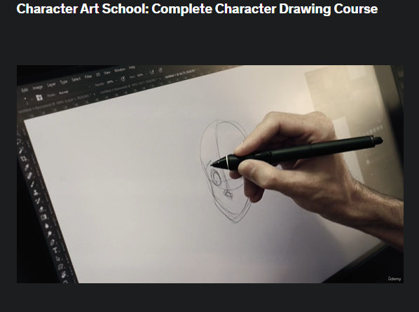 the screenshot from the course of Udemy - Character Art School