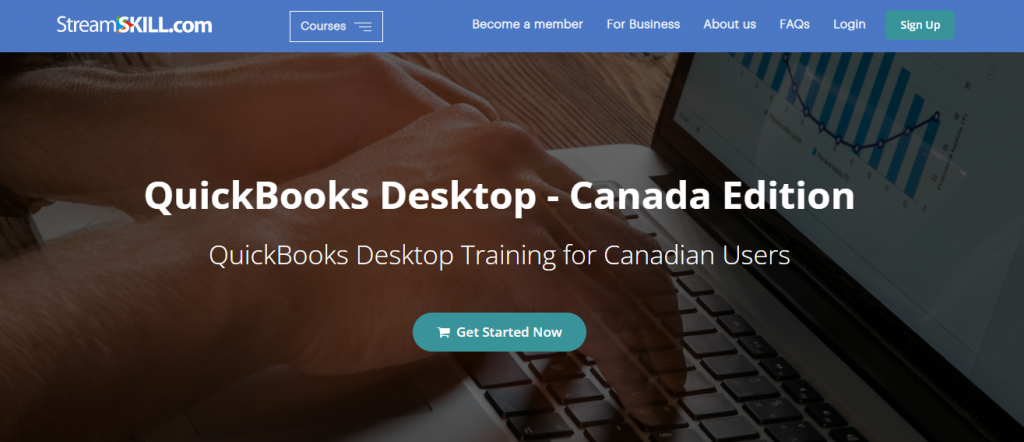 the screenshot from the course of Stream Skill - QuickBooks Desktop - Canada Edition