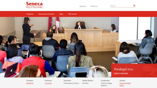 Seneca College - Paralegal (Online)