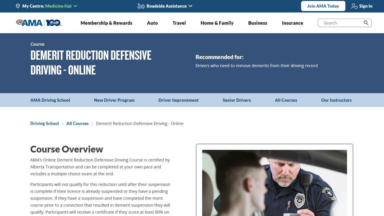 AMA - Demerit Reduction Defensive Driving Online