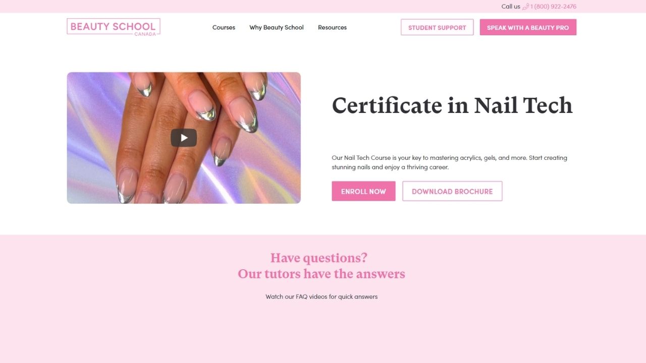 Canadian Beauty School - Certificate in Nail Tech