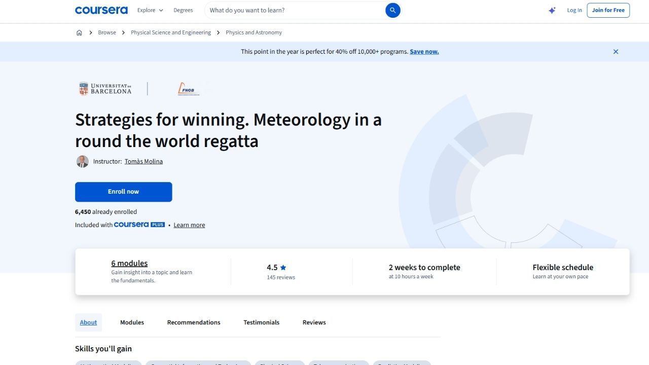 Coursera - Meteorology (Sailing Focus)