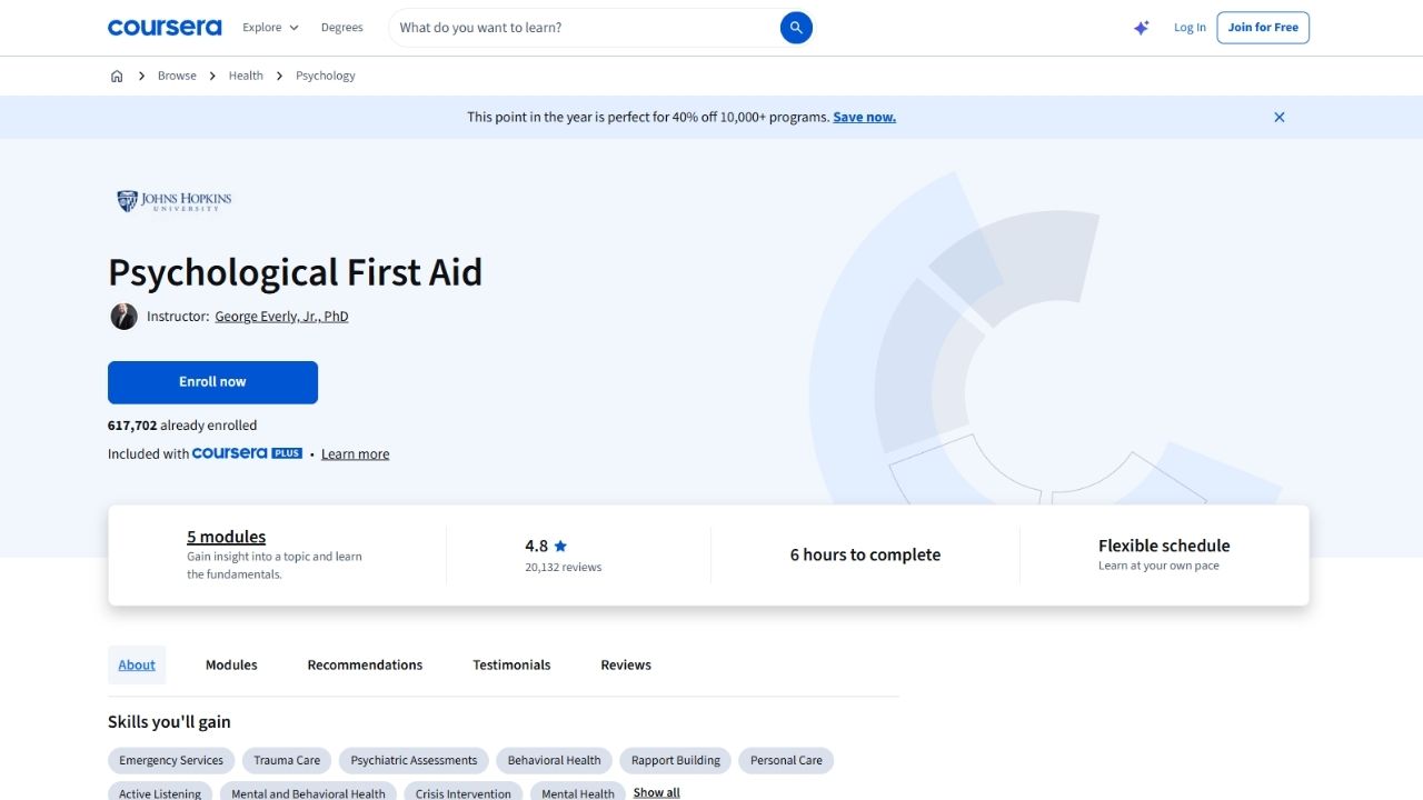 Coursera - Psychological First Aid