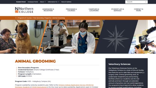 Northern College - Animal Grooming Certificate (Online)