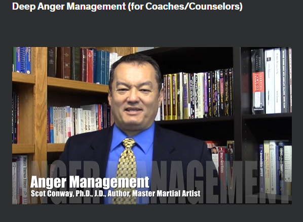 the screenshot from the course of Udemy Deep Anger Management Course (for Coaches/Counselors)