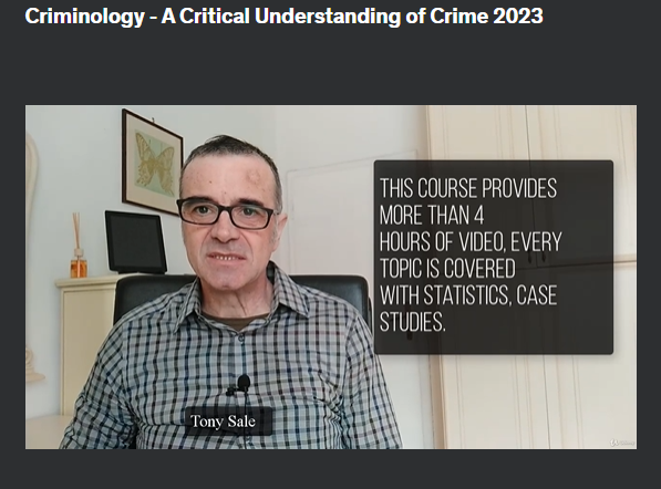 the screenshot from the course of Udemy - Criminology - A Critical Understanding of Crime 2023