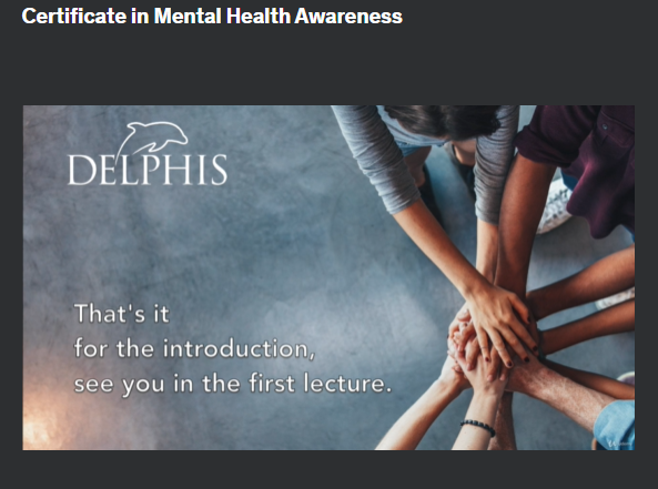 the screenshot from the course of Udemy - Certificate in Mental Health Awareness