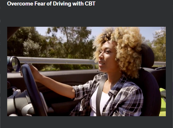 the screenshot from the course of Udemy - Overcome Fear of Driving with CBT