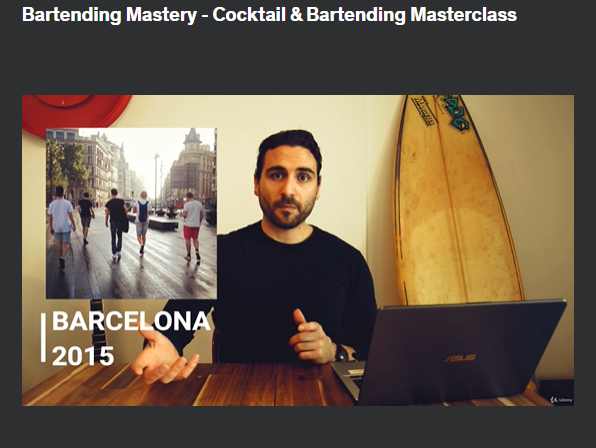 the screenshot from the course of Udemy - Bartending Mastery - Cocktail & Bartending Masterclass