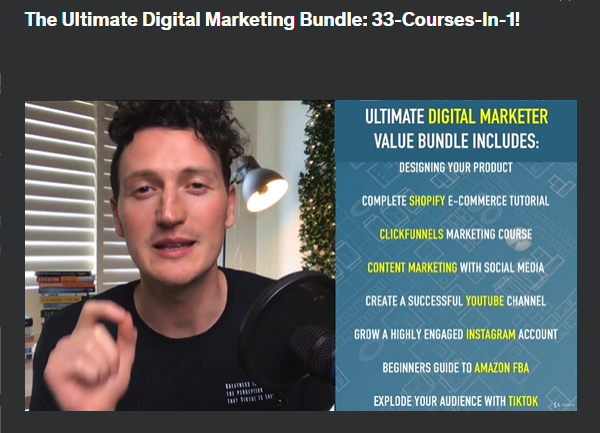 the screenshot from the course of Udemy - The Ultimate Digital Marketing Bundle: 33-Courses-In-1
