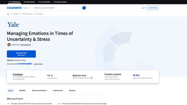 Coursera - Managing Emotions in Times of Uncertainty & Stress
