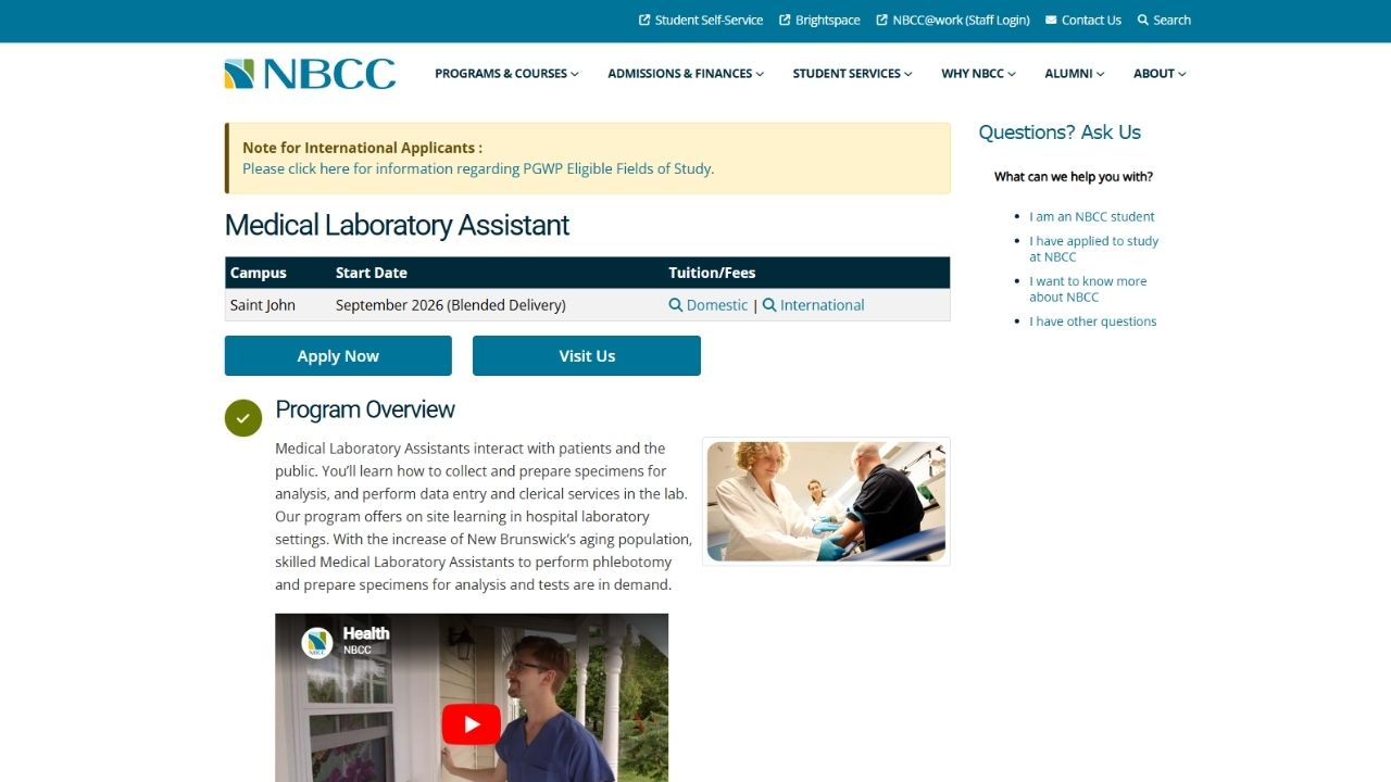 New Brunswick Community College (NBCC)