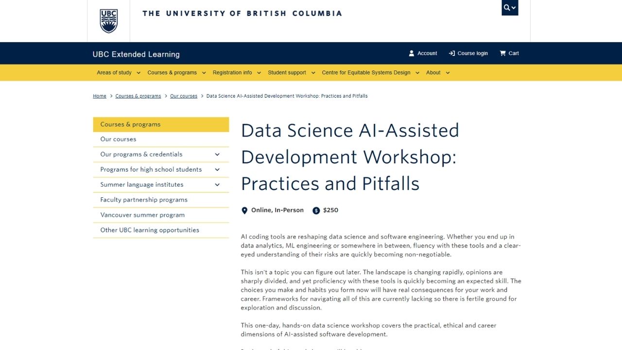 Data Science AI-Assisted Development Workshop: Practices and Pitfalls